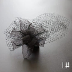 Republic of China Cheongsam Retro Black Billycock Catwalk Veil - SHOWLU FASHION STORE