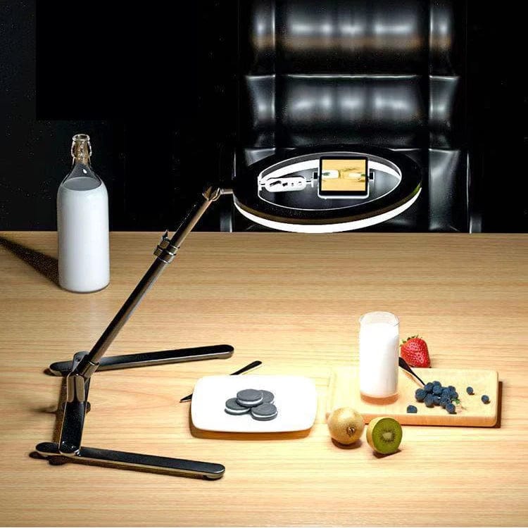 Ring Light with Stand Selfie Ringlight for Phone Led Right Light with Tripod Bering - light Lighting Round Ring Lamp for Shooting - SHOWLU FASHION STORE