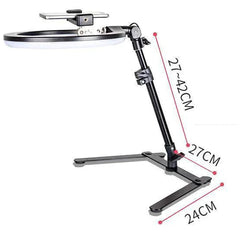 Ring Light with Stand Selfie Ringlight for Phone Led Right Light with Tripod Bering - light Lighting Round Ring Lamp for Shooting - SHOWLU FASHION STORE