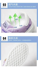 Sanrio Kuromi girl canvas shoes 2023 spring autumn sports shoes children's soft - soled sneakers student skate shoes casual shoes - SHOWLU FASHION STORE