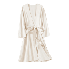 Satin Robe Female Intimate Lingerie Sleepwear Silky Bridal Wedding Gift Casual Kimono Bathrobe Gown Nightgown Sexy Nightwear - SHOWLU FASHION STORE