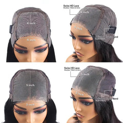 Short Bob Wig Lace Front Human Hair Wigs 4X4 Glueless Straight Closure Wigs 5X5 Hd Lace Frontal Wig Hd Lace Wig Human Hair Wig - SHOWLU FASHION STORE