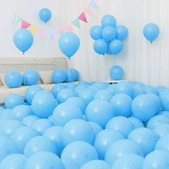Six One Dark Blue and Light Blue Blue White Macaron Blue Balloon Birthday Graduation Kindergarten Scene Layout Decoration - SHOWLU FASHION STORE