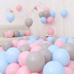 Six One Dark Blue and Light Blue Blue White Macaron Blue Balloon Birthday Graduation Kindergarten Scene Layout Decoration - SHOWLU FASHION STORE