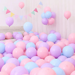 Six One Dark Blue and Light Blue Blue White Macaron Blue Balloon Birthday Graduation Kindergarten Scene Layout Decoration - SHOWLU FASHION STORE