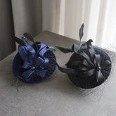 Socialite Mesh Black Headdress Female Cheongsam Billycock - SHOWLU FASHION STORE