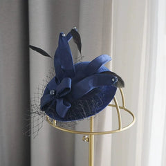 Socialite Mesh Black Headdress Female Cheongsam Billycock - SHOWLU FASHION STORE