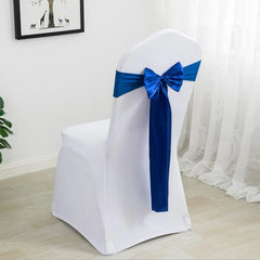 Spandex Chair Sashes Wedding Ready Made Bow Tie Lycra Stretch Hotel Birthday Party Show Decoration On Sale Universal - SHOWLU FASHION STORE