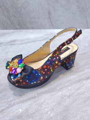Spring Summer 2023 New Black Color Nigerian Women's Shoes Party Shoes African Fashion Shoes And Bags Wedding Shoes - SHOWLU FASHION STORE