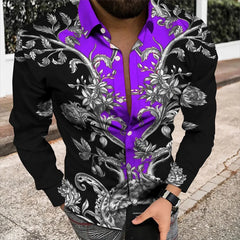 Spring/Summer Fashion Men's High Quality Top Long Sleeve Printed Shirt Designer Party Outdoor Luxury Comfortable Soft Top New - SHOWLU FASHION STORE