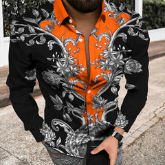Spring/Summer Fashion Men's High Quality Top Long Sleeve Printed Shirt Designer Party Outdoor Luxury Comfortable Soft Top New - SHOWLU FASHION STORE