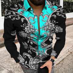 Spring/Summer Fashion Men's High Quality Top Long Sleeve Printed Shirt Designer Party Outdoor Luxury Comfortable Soft Top New - SHOWLU FASHION STORE