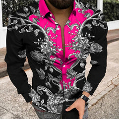 Spring/Summer Fashion Men's High Quality Top Long Sleeve Printed Shirt Designer Party Outdoor Luxury Comfortable Soft Top New - SHOWLU FASHION STORE