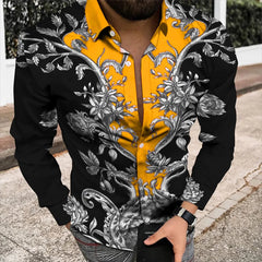 Spring/Summer Fashion Men's High Quality Top Long Sleeve Printed Shirt Designer Party Outdoor Luxury Comfortable Soft Top New - SHOWLU FASHION STORE