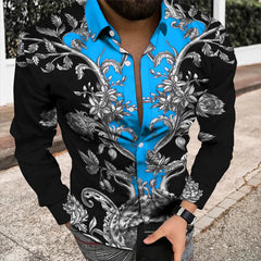 Spring/Summer Fashion Men's High Quality Top Long Sleeve Printed Shirt Designer Party Outdoor Luxury Comfortable Soft Top New - SHOWLU FASHION STORE