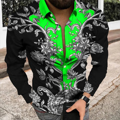 Spring/Summer Fashion Men's High Quality Top Long Sleeve Printed Shirt Designer Party Outdoor Luxury Comfortable Soft Top New - SHOWLU FASHION STORE