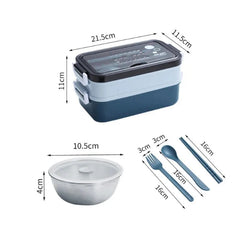 Stainless Steel Lunch Box - SHOWLU FASHION STORE