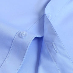 Stretch Cotton New Solid Men's Social Shirts Long Sleeve Formal Dress Shirt For Man Slim Fit Business Blouse Male White Shirt - SHOWLU FASHION STORE