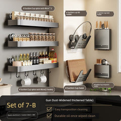 Suction Cup Punch - Free Wall Condiment Hook Rack - SHOWLU FASHION STORE