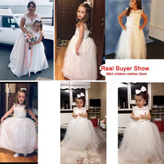 Summer Girl Party Dress White Bridesmaid Princess Dress Kids Dresses For Girls Clothes Children Wedding Dress 10 12 Years - SHOWLU FASHION STORE