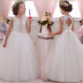 Summer Girl Party Dress White Bridesmaid Princess Dress Kids Dresses For Girls Clothes Children Wedding Dress 10 12 Years - SHOWLU FASHION STORE