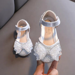 Summer Girls Flat Princess Sandals Fashion Sequins Bow Rhinestone Baby Shoes Kids Shoes For Party Wedding Party Sandals E618 - SHOWLU FASHION STORE