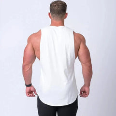 Summer Men's Fitness Clothing Men Tank Top Gym Sports Bodybuilding Sleeveless Shirt Garment Male Undershirt Casual Training Vest - SHOWLU FASHION STORE