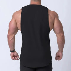 Summer Men's Fitness Clothing Men Tank Top Gym Sports Bodybuilding Sleeveless Shirt Garment Male Undershirt Casual Training Vest - SHOWLU FASHION STORE