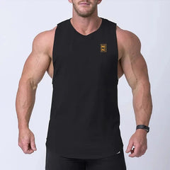 Summer Men's Fitness Clothing Men Tank Top Gym Sports Bodybuilding Sleeveless Shirt Garment Male Undershirt Casual Training Vest - SHOWLU FASHION STORE