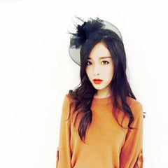 Summer Socialite Cheongsam Black Headdress Veil Women's Dress - SHOWLU FASHION STORE