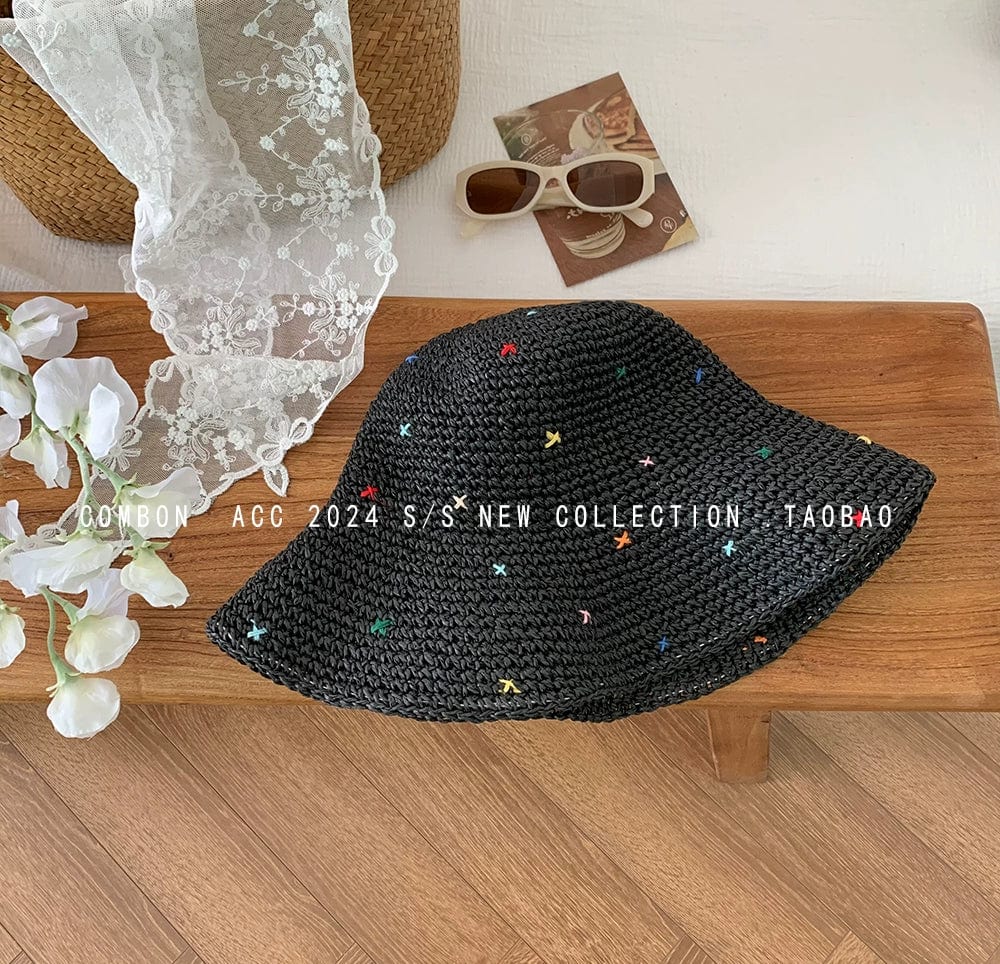 Sun Hat Niche Style Color Women's Summer Outdoor Straw Hat - SHOWLU FASHION STORE