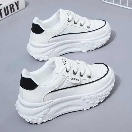 The New Retro Women Shoes Spring Platform Shoes Casual Sneakers Versatile Fashion Designer Shoes High Quality Women Sneakers - SHOWLU FASHION STORE