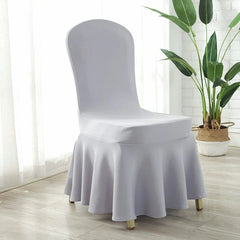 Thickened Air Layer Conference Hotel White Banquet Elastic Chair Cover Hotel Dedicated for Home Use and Restaurants Chair Cover One - Piece - SHOWLU FASHION STORE