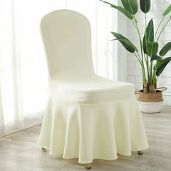 Thickened Air Layer Conference Hotel White Banquet Elastic Chair Cover Hotel Dedicated for Home Use and Restaurants Chair Cover One - Piece - SHOWLU FASHION STORE