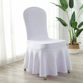Thickened Air Layer Conference Hotel White Banquet Elastic Chair Cover Hotel Dedicated for Home Use and Restaurants Chair Cover One - Piece - SHOWLU FASHION STORE