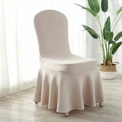 Thickened Air Layer Conference Hotel White Banquet Elastic Chair Cover Hotel Dedicated for Home Use and Restaurants Chair Cover One - Piece - SHOWLU FASHION STORE
