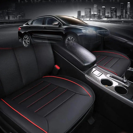 Ultra - Luxury Car Seat Protection Single Seat Without Backrest PU Senior Leather Seat Cover Odorless For Most 5 - seat Sedan SUV - SHOWLU FASHION STORE