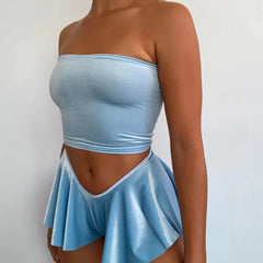 Vibrant Candy Color Ruffle Shorts - SHOWLU FASHION STORE