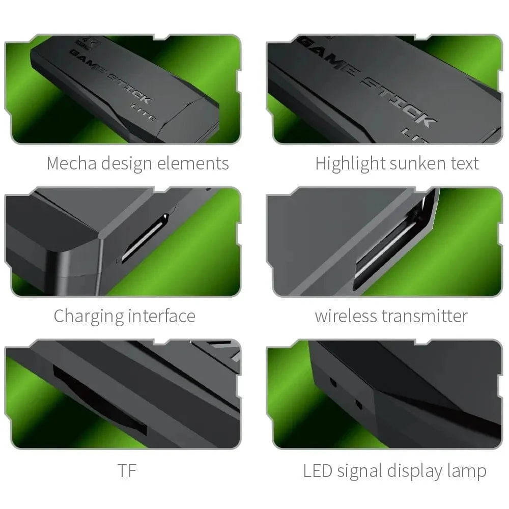 Video Game Console 2.4G Double Wireless Controller Game Stick 4K 20000 Games 64 32GB Retro Games for PS1/GBA Boy Christmas Gift - SHOWLU FASHION STORE