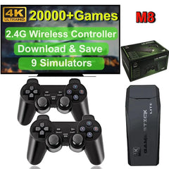 Video Game Console Built - in 40000 Games Wireless Controller TV Game Stick 4K HD Retro Mini Handheld Game Player - SHOWLU FASHION STORE