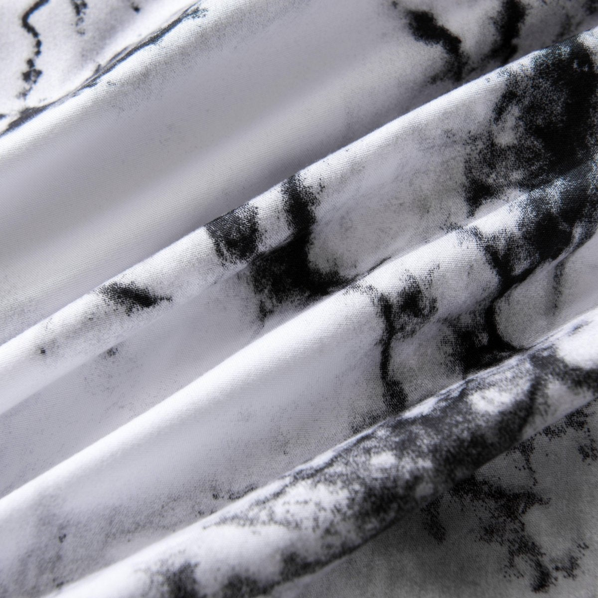 White Marble Duvet Cover Queen Comforter Cover set Full 90"x90" Duvet Cover with 2 Pillow Shams Microfiber Soft Lightweight Hotel 3 Pieces White Bedding set - SHOWLU FASHION STORE