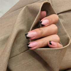 Wholesale Private Label Fingernails Art Square Full Cover French Press On False Nail Tips - SHOWLU FASHION STORE