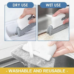 Window Cleaning Brush Windowsill Groove Deadend Cabinet Crevice Brush with Replace head Household Multifunctional Cleaning Tools - SHOWLU FASHION STORE