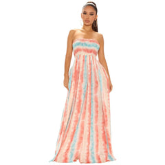 Women Loose One - Piece Wide - Leg Pants Tube Top - SHOWLU FASHION STORE