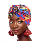 Women tie Turban Hat bohemian style cotton top knot turban african twist headwrap Ladies Hair Accessories India Hat Chemo Cap - SHOWLU FASHION STORE