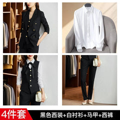 Women's Coat for Interview Striped Suit - SHOWLU FASHION STORE