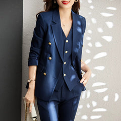 Women's Coat for Interview Striped Suit - SHOWLU FASHION STORE