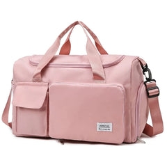 Women's Outdoor Travel Bag Folding Handbag Women's Large Capacity Lightweight Hospital Waiting for Delivery Buggy Bag Student Luggage Bag - SHOWLU FASHION STORE