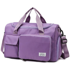 Women's Outdoor Travel Bag Folding Handbag Women's Large Capacity Lightweight Hospital Waiting for Delivery Buggy Bag Student Luggage Bag - SHOWLU FASHION STORE