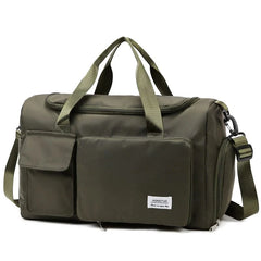 Women's Outdoor Travel Bag Folding Handbag Women's Large Capacity Lightweight Hospital Waiting for Delivery Buggy Bag Student Luggage Bag - SHOWLU FASHION STORE